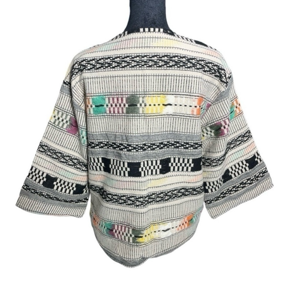 Zara Girls Boho Ethnic Woven Jacket – Size 11/12 - Picture 4 of 14